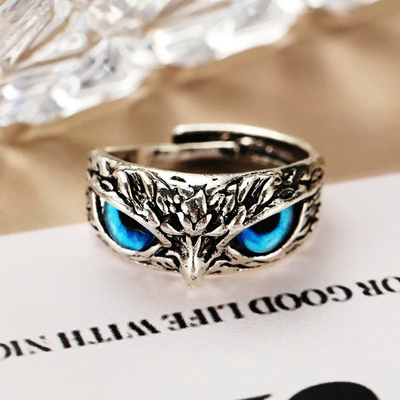 Mode Charme Vintage Eule Ring für Männer Frauen Nette Tiere Eule Jugend Gothic Ringe Schmuck Zubehör Junge Mädchen Geschenke