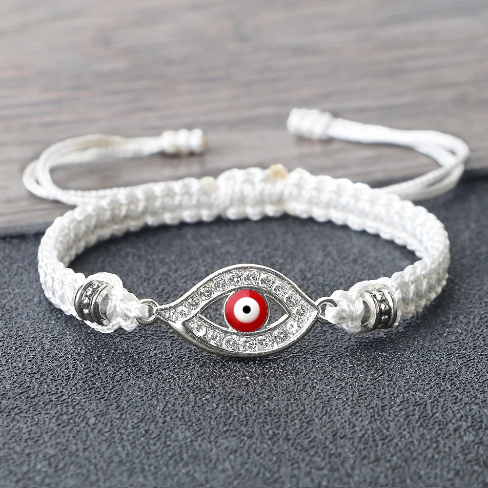 Handgemachte türkische böse Blick Armbänder für Frauen Männer geflochtene rote Seil Glück Armbänder Mode Paar Armbänder Freundschaft Schmuck