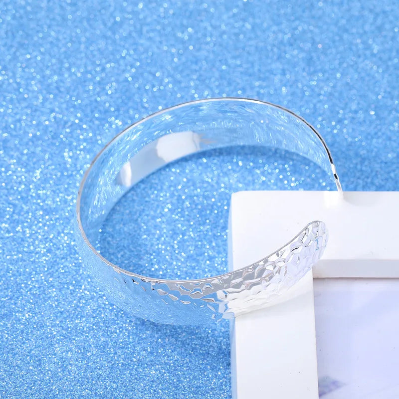 925 Sterling Silber Retro Manschette Armreifen Armbänder Für Frauen Luxus Schmuck Zubehör Großhandel