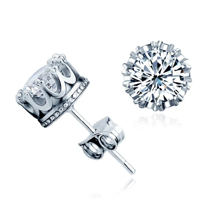 Stern-Ohrstecker aus 925er-Sterlingsilber, AAA-Zirkon, hohe Qualität für Damen, Ohrring, Hochzeit, Modeschmuck, Accessoires, Party-Geschenk