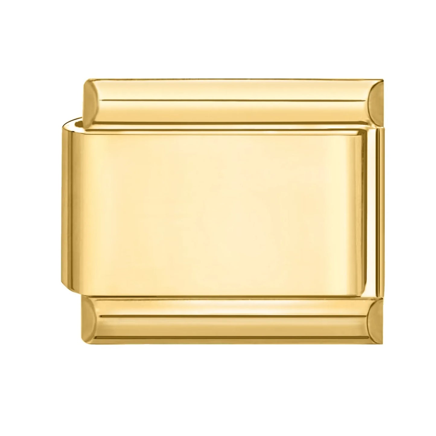 Neues modisches italienisches Armband mit 26 englischen Buchstaben, Edelstahl-Armreif, goldfarben, eingelegter Zirkonia, DIY-Herstellung von Schmuck, Geschenken