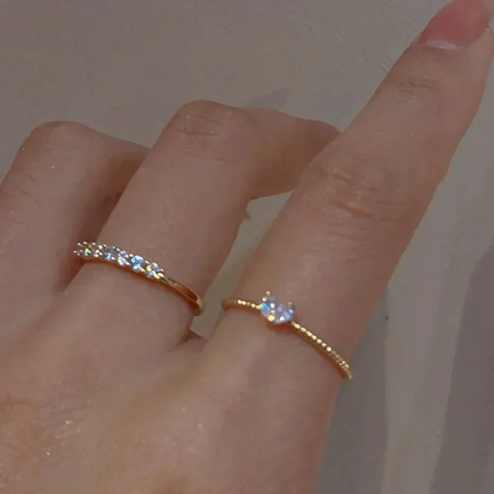 Luxus Zirkon Herz Ringe für Frauen Öffnung Einstellbare Weben Strass Ring Verlobung Hochzeit Schmuck Mode Freundin Geschenke
