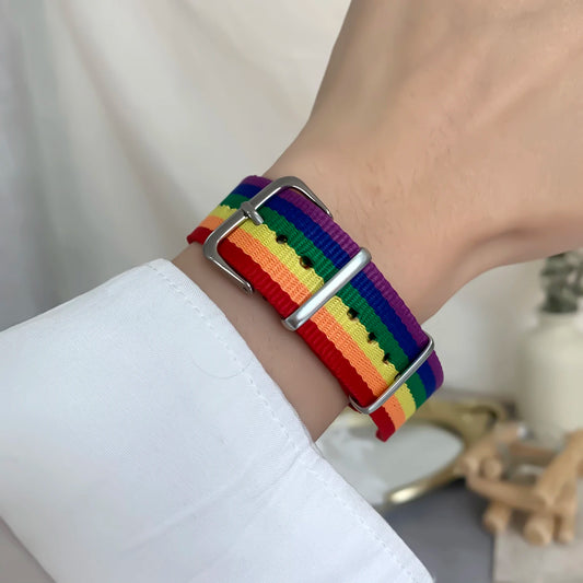 Trend ige lgbt Regenbogen armband Armband Männer Frauen Mode Uhren armband geflochtene Leder armbänder Unisex Armband Paar Schmuck Geschenk