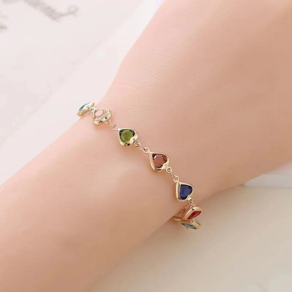 MEDFOLY Buntes süßes Gänseblümchen-Armband für Frauen, hypoallergen, kreative, zierliche Armbänder mit verstellbarer Kette, zarter Schmuck