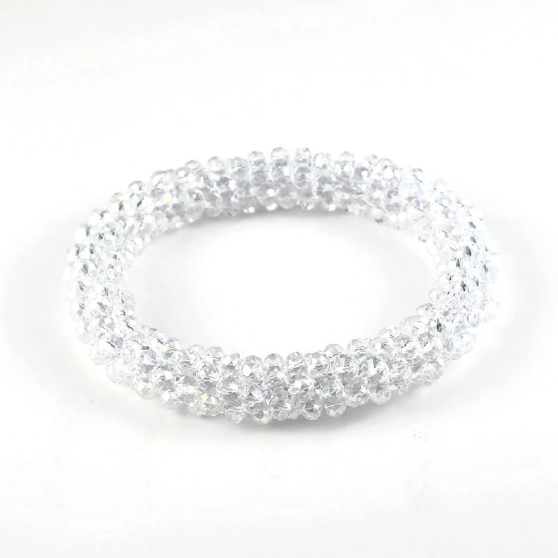 Boho Elastische Armbänder & Armreifen Für Frauen Vintage Stretch Böhmischen Femme Kristall Glas Perlen Armbänder Partei Schmuck Geschenk