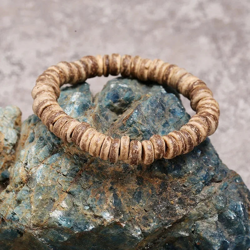 Mohamed Nadus Holzperlen Armband Böhmen Minimalistisches Armband Buddhismus Tibetischer Vintage-Schmuck Yoga Meditation Männer Frauen Bijoux Ferdт