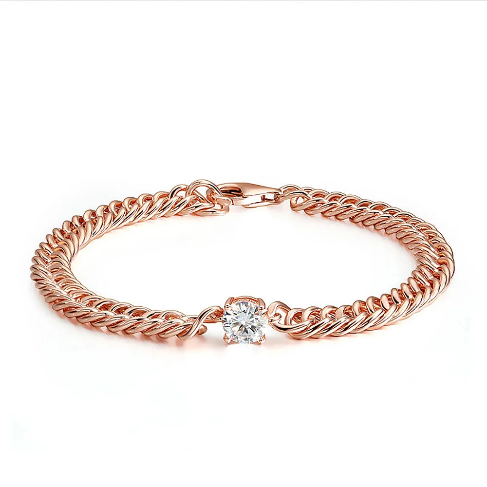 Kubanisches Kettenarmband mit 1 Karat Moissanit-Diamantarmbändern für Damen, 925er Sterlingsilber, vergoldet, 18 Karat Weißgold, edler Schmuck