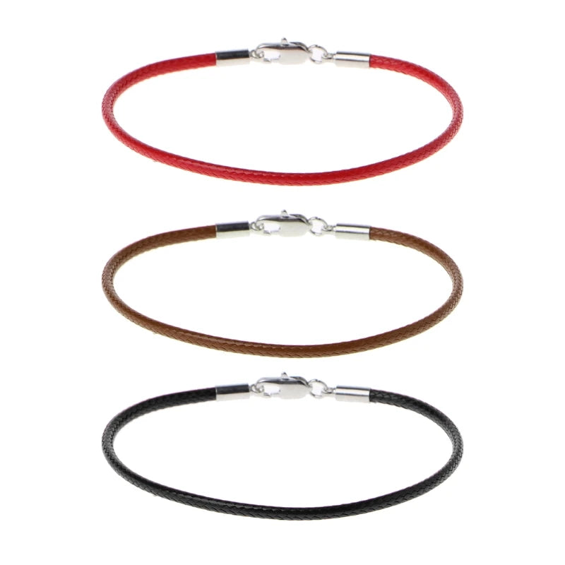 Mode Armband für mit Hummer verschluss Kabbala Armband geflochtenes Leder armband
