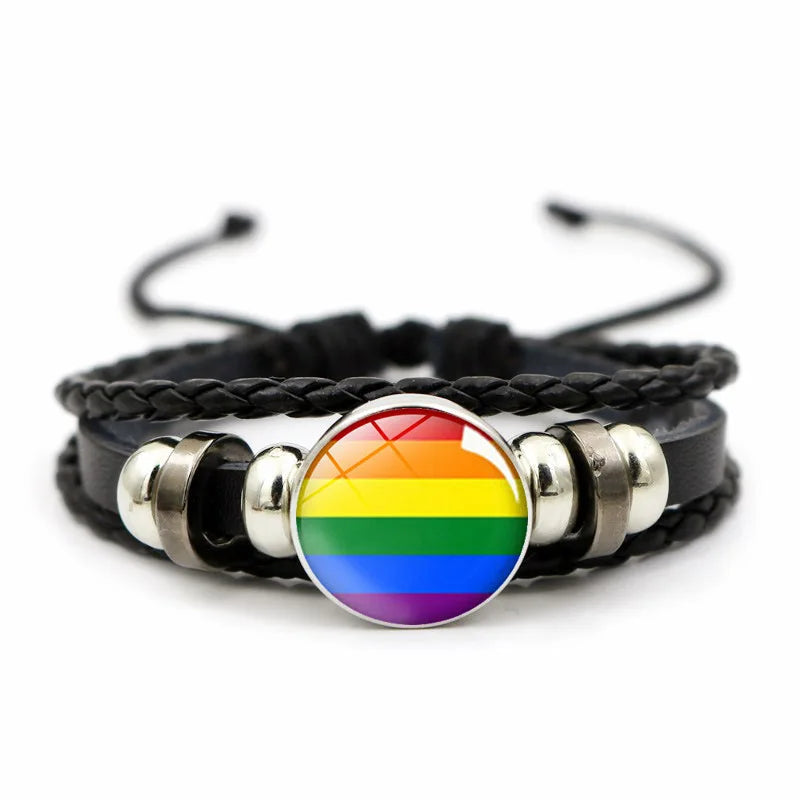 LGBTQ Regenbogen Herren- und Damenpaare LGBT Pride Armband Verstellbares Herz gewinnt Armband Liebe Schmuck Geschenk