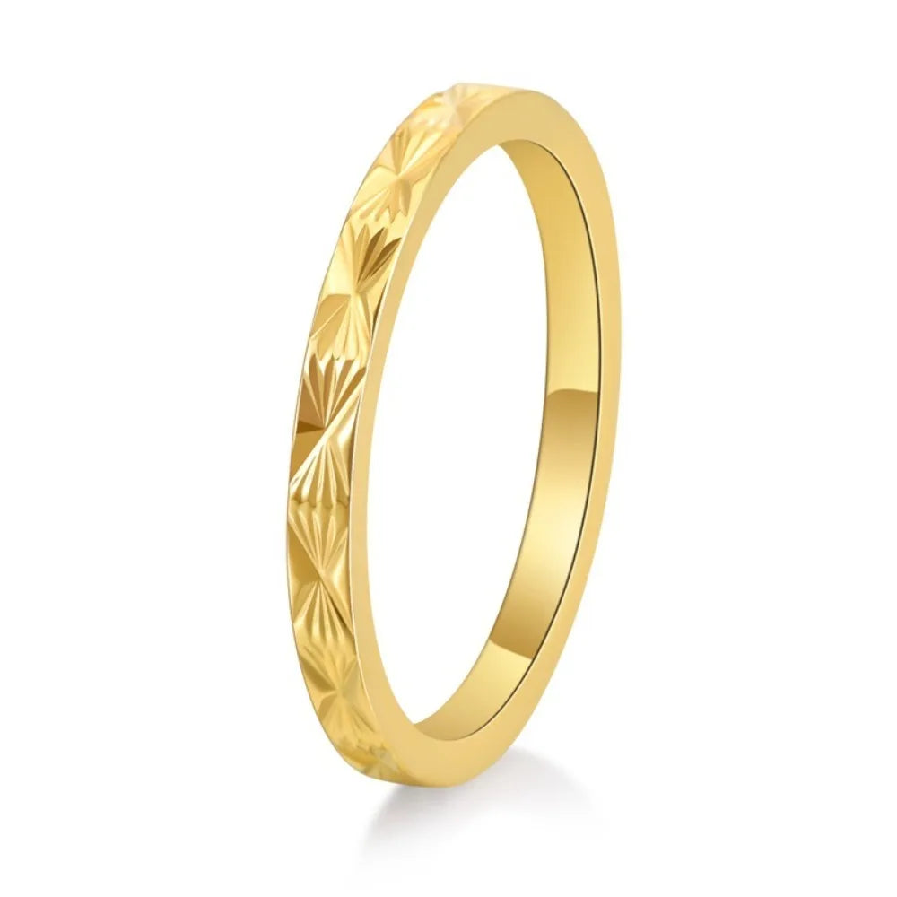 Kolmnsta 2mm Titan Stahl Stapelbare Hochzeit Ringe Für Frauen Minimalistischen Stern Kreuz Gravierte Finger Ring Paar Schmuck Anillos