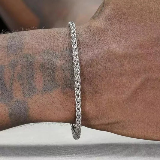 Hip Hop Edelstahl Wirbelsäule Kette Armband Einfache Männer Titan Stahl Schmuck Mode Party Zubehör Geschenke