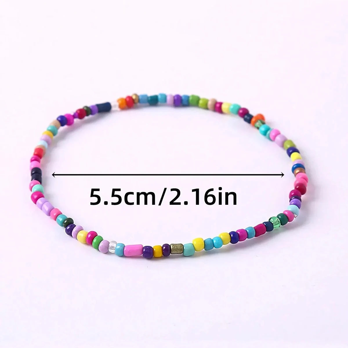 17 Stück zufällige Farbmischung elastische Perlenarmbänder Bohemian stapelbare Perlen-Stretch-Armbänder Buntes Boho-Strand-Armband-Set